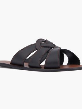 Aquatalia Belissa slide sandals leather new without box.